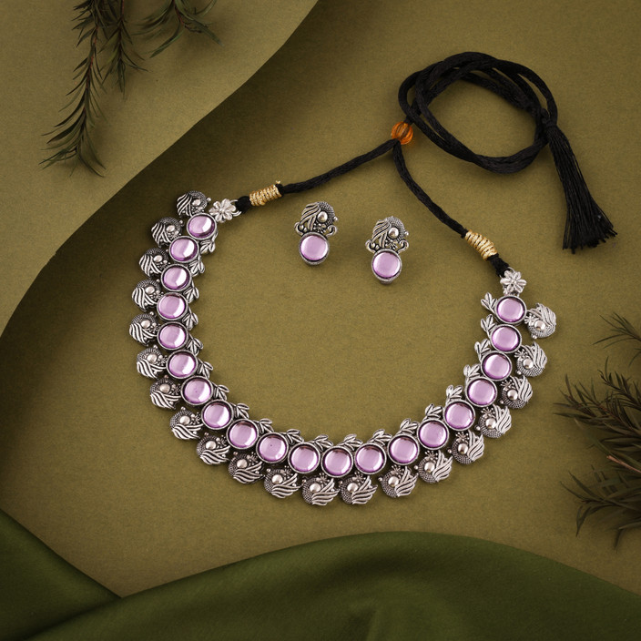 brado jewellery Brass Gold-plated Silver, Purple, White Jewellery