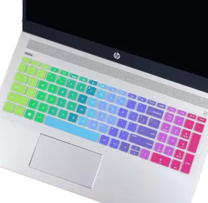Vinayakart Keyboard Protector Silicone Skin Cover for HP 15 Thin Light  Laptop Laptop Rainbow Computer Laptop Keyboard Skin