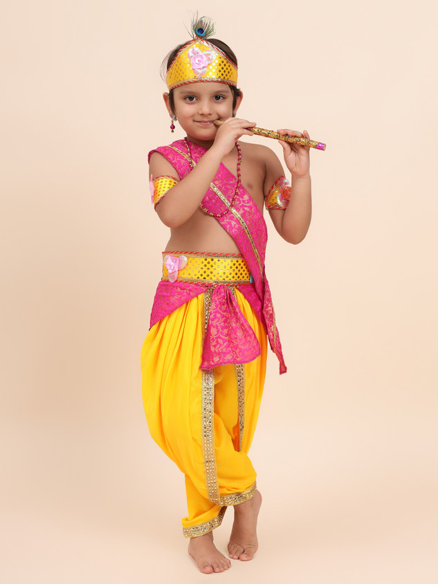 little krishna krishna kanha dress for baby girl