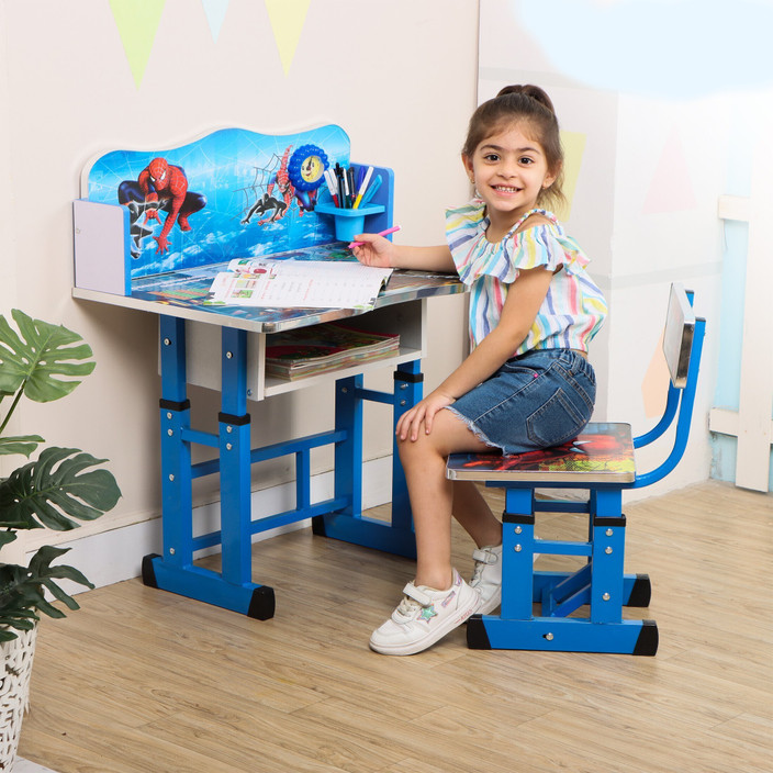 Puci Kids Study Table Baby Desk with Comfortable Seat &High
