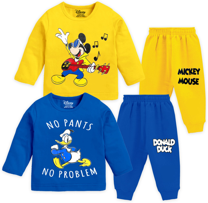 DISNEY BY MISS CHIEF Baby Boys Mickey Casual T-shirt Track Pants