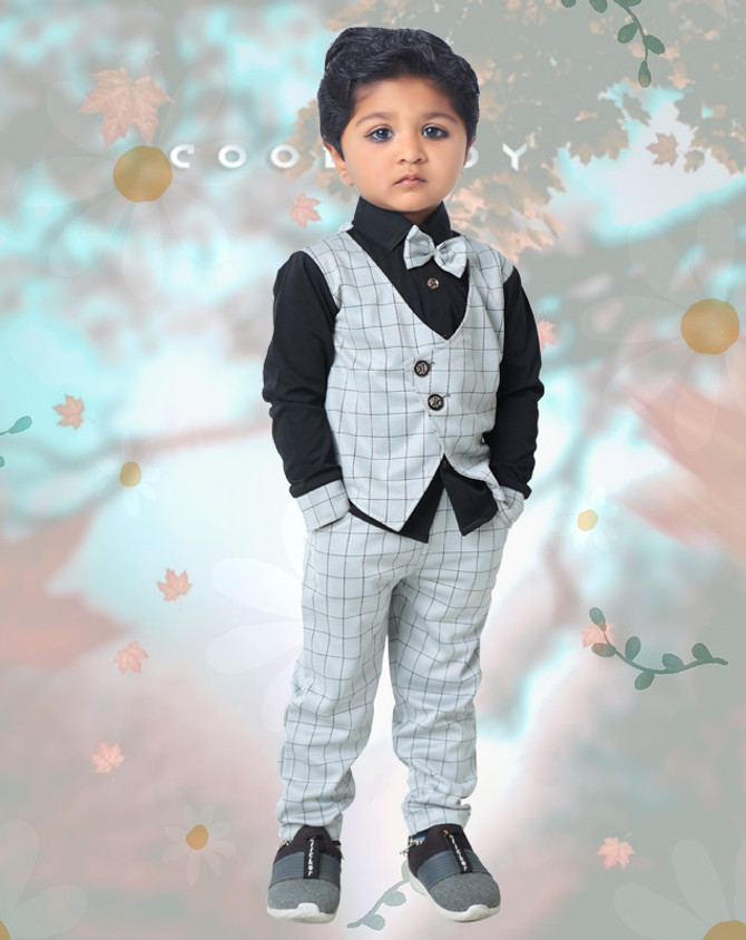 Suit Bow Tie For Baby Boy Online India Baby Boy Vest Bow Tie