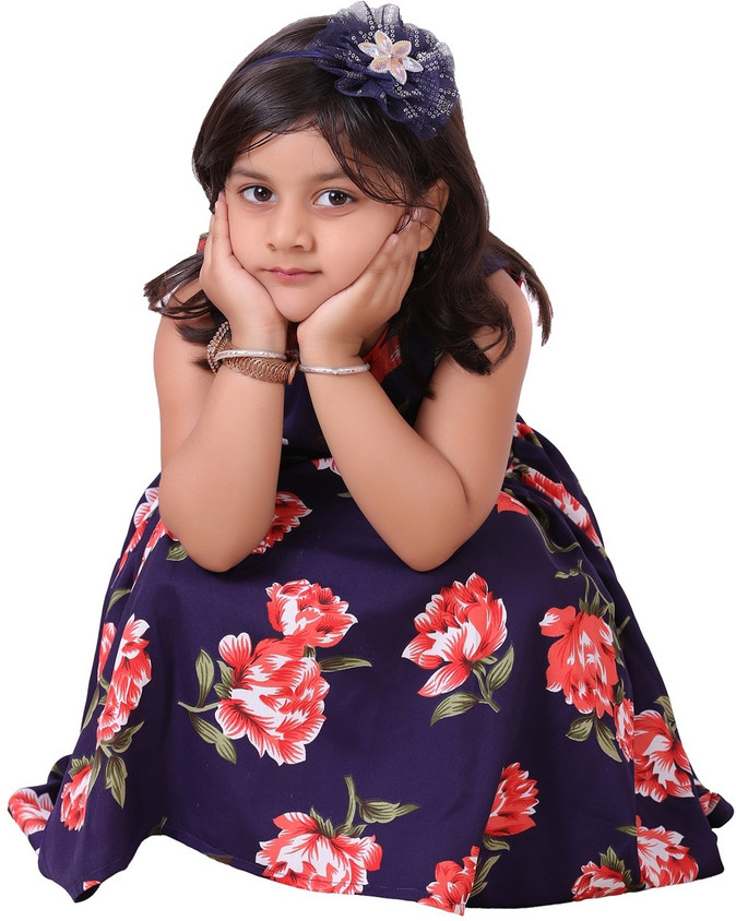Trefle Baby Girls Midi/Knee Length Casual Dress Price in India