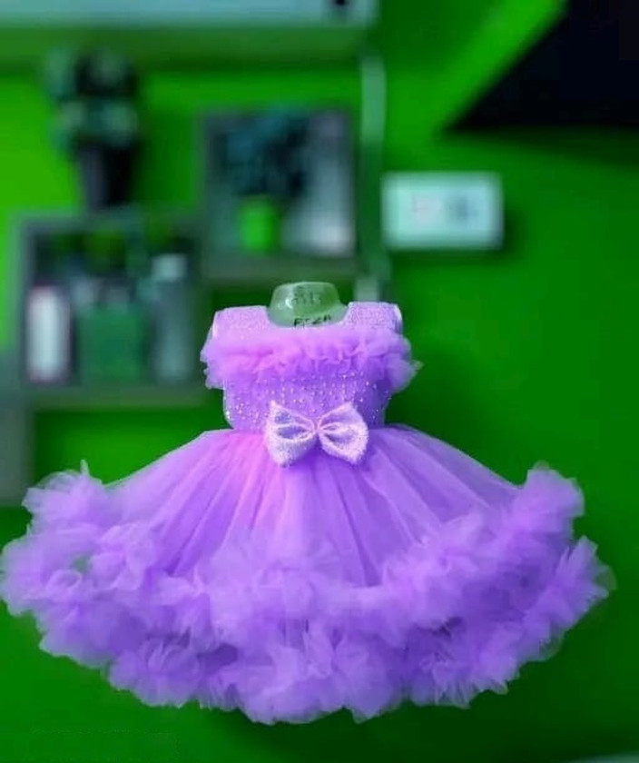 Purple Flipkart Baby Girl Frocks Party Dress Baby Frock In