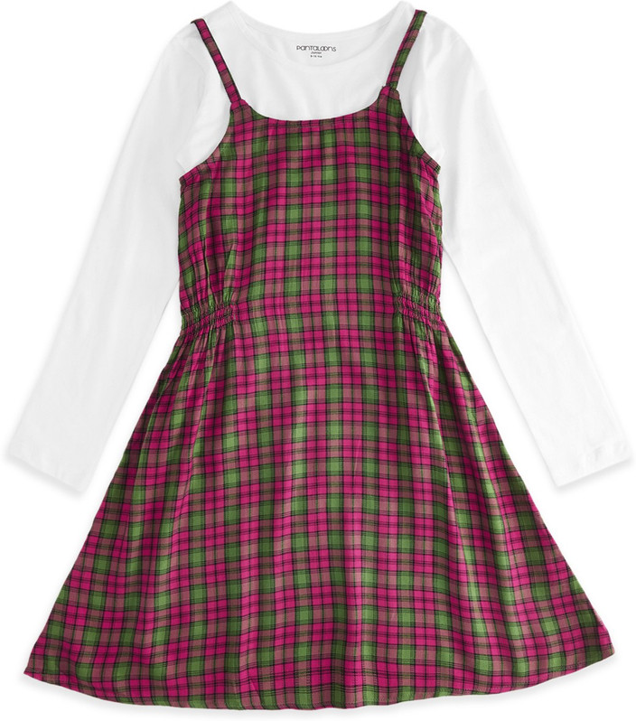 Pantaloons Junior Girls Midi/Knee Length Casual Dress Price in