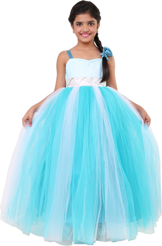 Wow princess Girls Maxi/Full Length Casual Dress Price in India