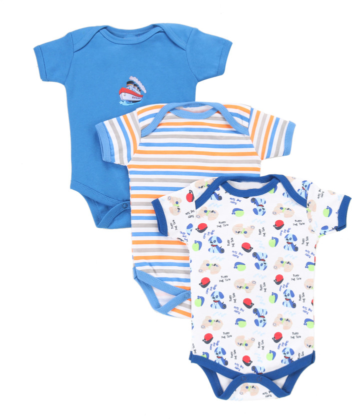 King Born Romper For Baby Boys Baby Girls Casual Printed Cotton