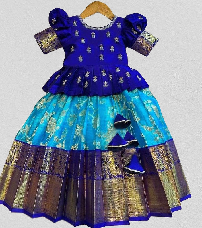 NIMBARKCREATION Indi Girls Lehenga Choli Ethnic Wear, Fusion Wear