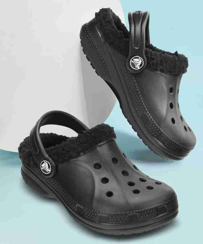Black Fur Where Can I Get Fuzzy Crocs Fuzzy Crocs Womens Black