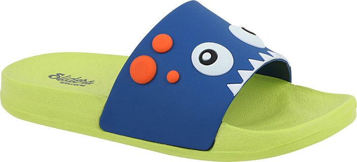 flip flops monster fur slides