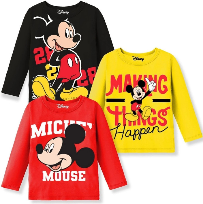 DISNEY BY MISS CHIEF Boys Printed Cotton Blend Regular T Shirt - Main Image