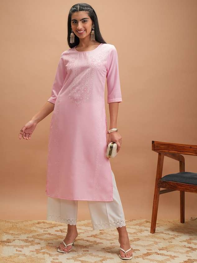 Cotton A-line kurta under 699