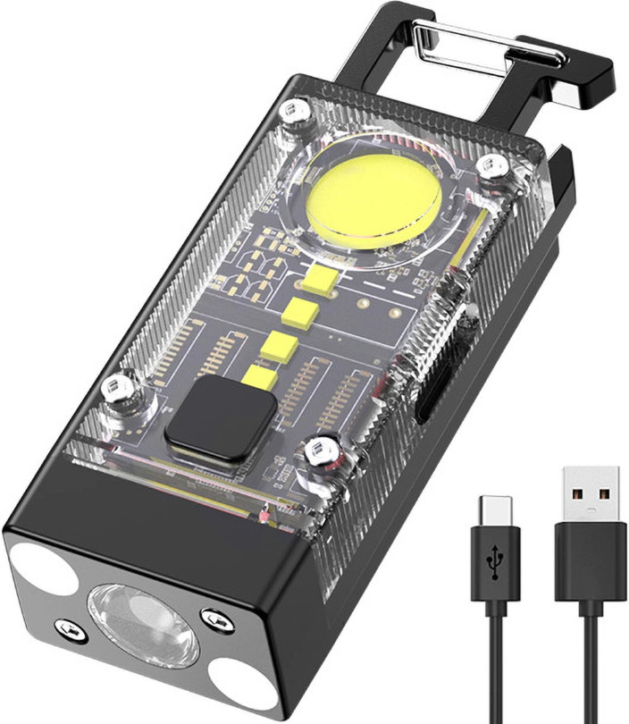 Super Bright Flashlight BORUiT Mini Powerful Keychain Flashlight