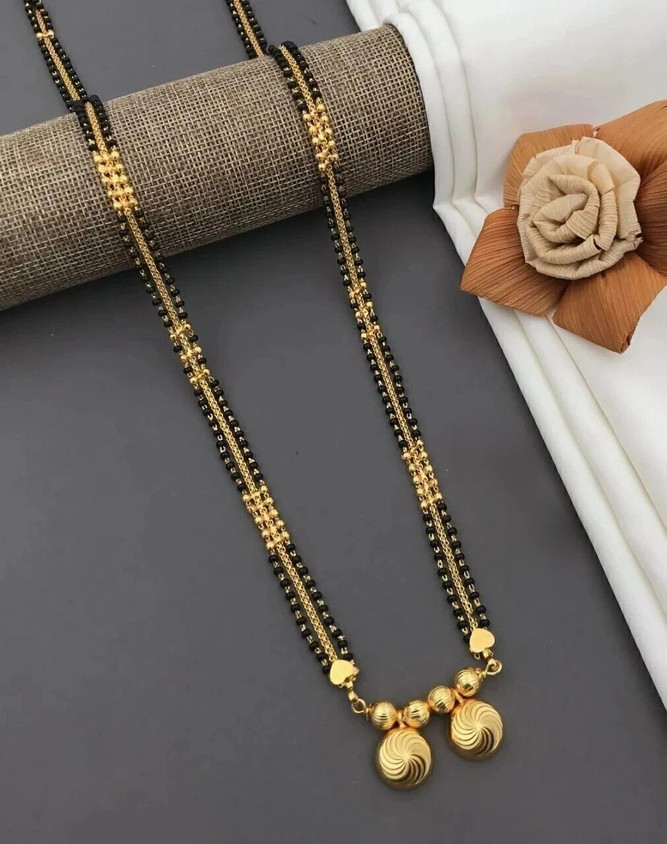 Gold Vati Mangalsutra Long Mangalsutra Vati Pendant Mangalsutra - Main Image