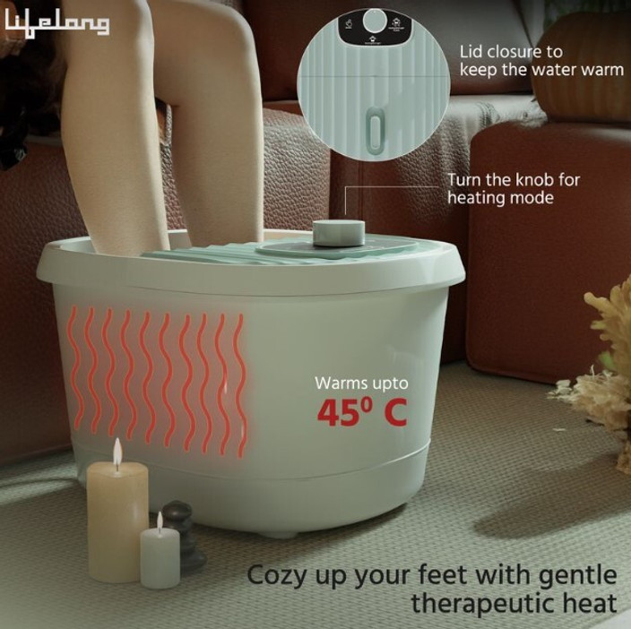 Foot Spa Lifelong Llm180 Lifelong LLM1152 Heat Bubbles Surf