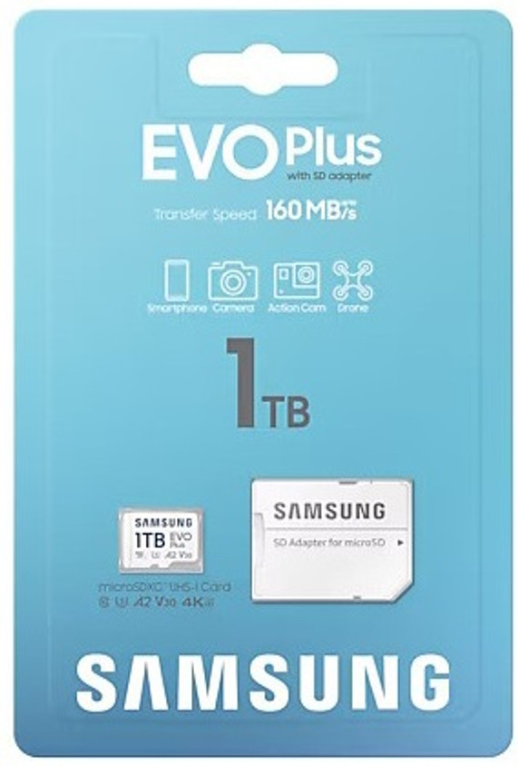 SAMSUNG A2 V30 EVO Plus TB MicroSDXC Class 10 160 MB/s Memory