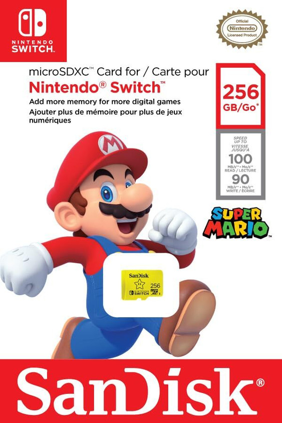 Nintendo Switch + 256GBのmicroSDカード + おまけ nintendo SanDisk microSDXC™ UHS-I Card for Switch™ - 256GB, Up to