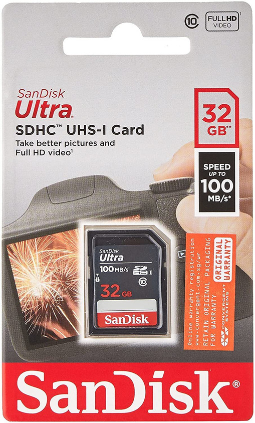 SanDisk Ultra SDHC Ultra Camera 32 GB Ultra SDHC Class 10 100 MB/s