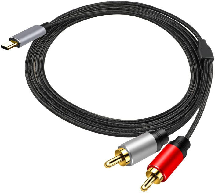 Cavo Audio USB-C A RCA 1m - Per Smartphone, Laptop, Altoparlanti, Con Chip DAC - Foto 5