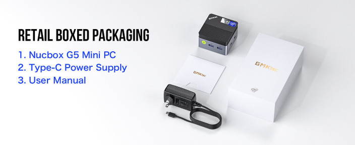 GMKTec NucBox G5 - Windows 11 Pro, Intel N97 Mini PC 4-core