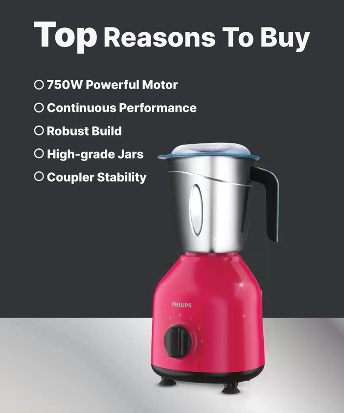 750 Watt Philips Super Silent Mixer Jar Only PHILIPS Daily