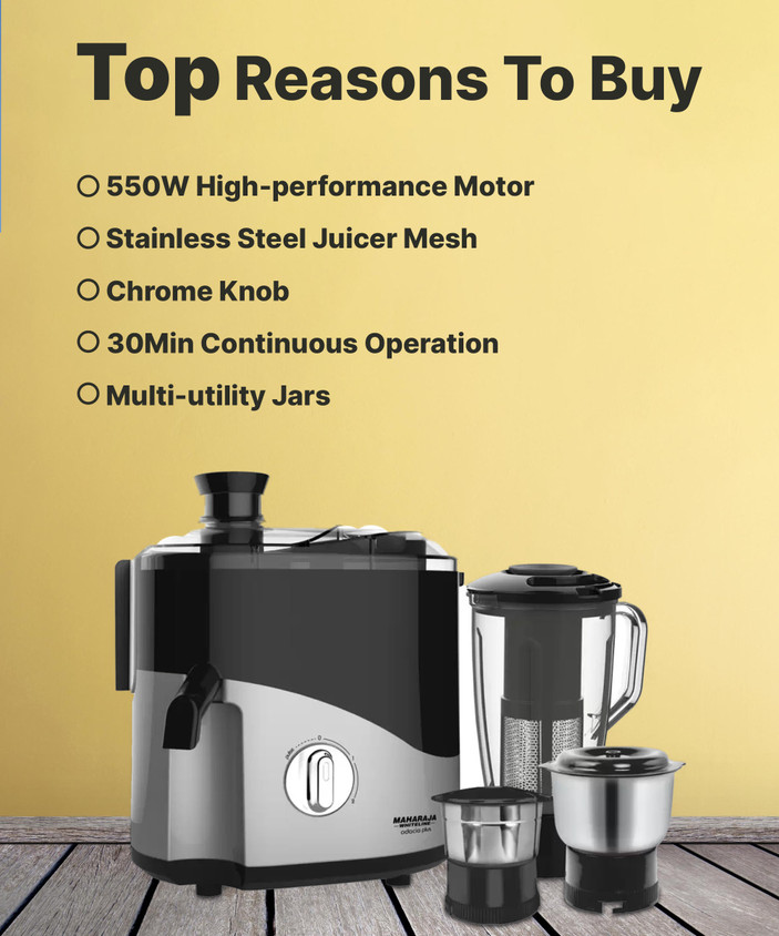 Maharaja Whiteline Juicer Plus Mixer Grinder Maharaja Odacio Jmg