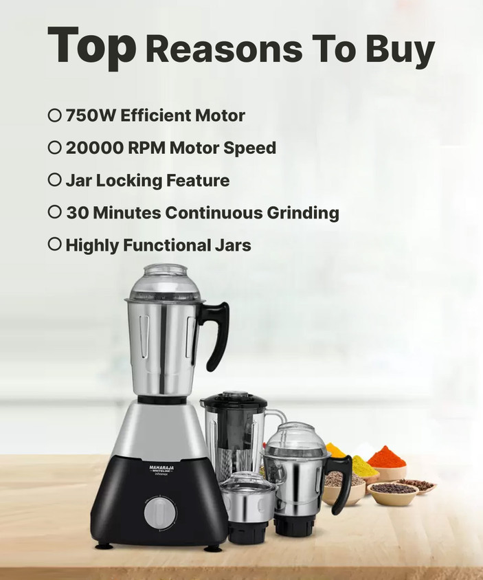 Whiteline Joy Maharaja Mixer Juicer Gala Happiness