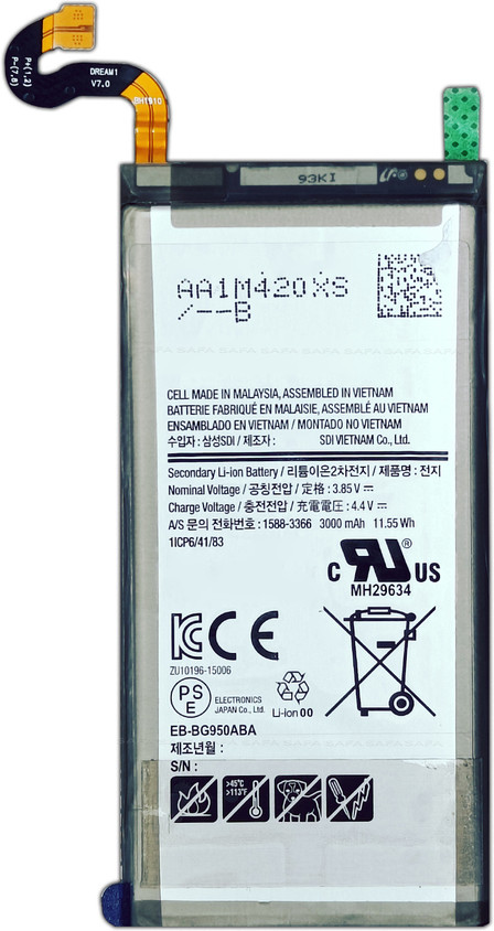 Replace S8+ Battery Safa Mobile Battery For Samsung Galaxy S8