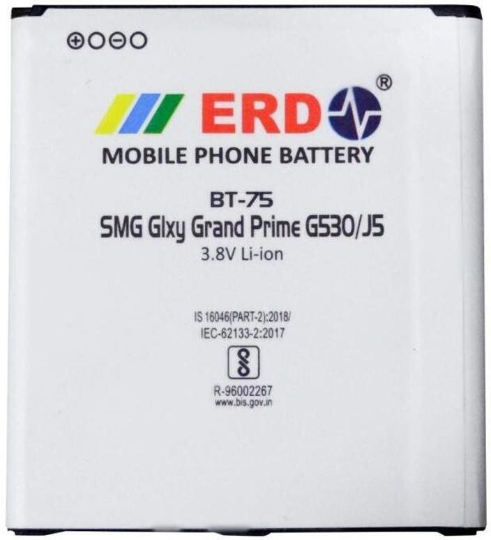 battery capacity erd mobile phone battery price ERD Mobile Battery For Samsung G530 Price in India Buy ERD