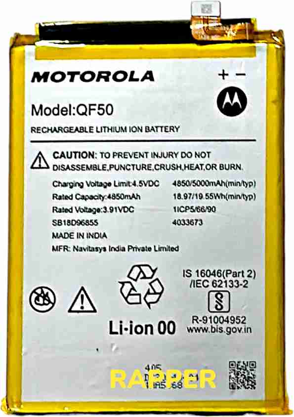 Flipkart Moto G5 Plus Original Battery Price RAPPER Mobile Battery