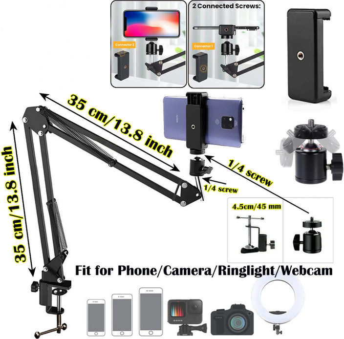 Gopro Overhead Mount Phone Video Stand Overhead Camera Mount