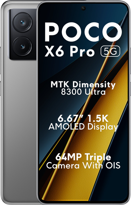 POCO X6 PRO 5Gスマートフォン Grey xiaomi-poco-x6-pro-5g-12gb-