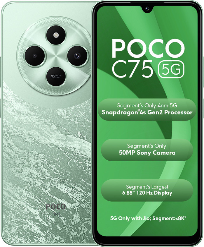 POCO C75 スマートフォン 本体 Green 256GB POCO C75【スペック