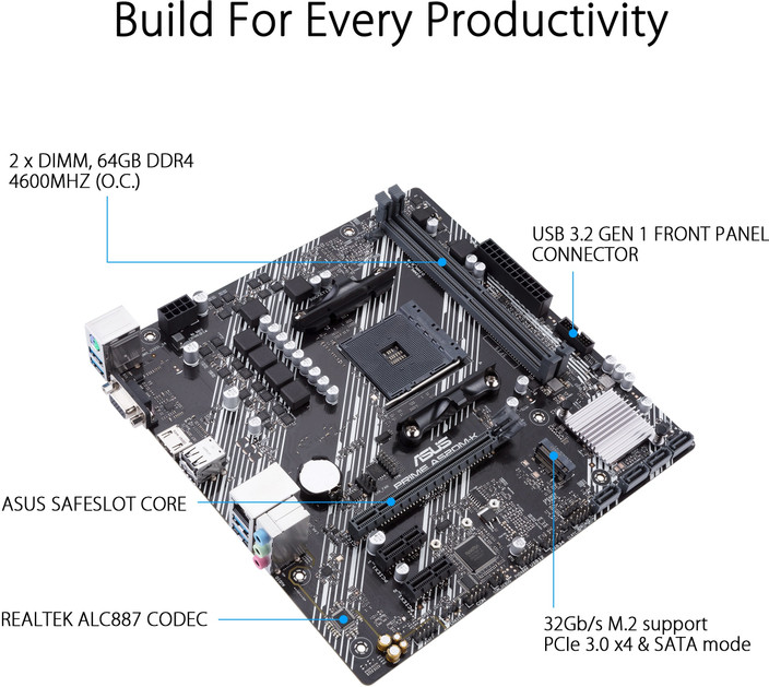 Gigabyte A520m Asus A520 Mk PRIME A520M-K｜Motherboards｜ASUS