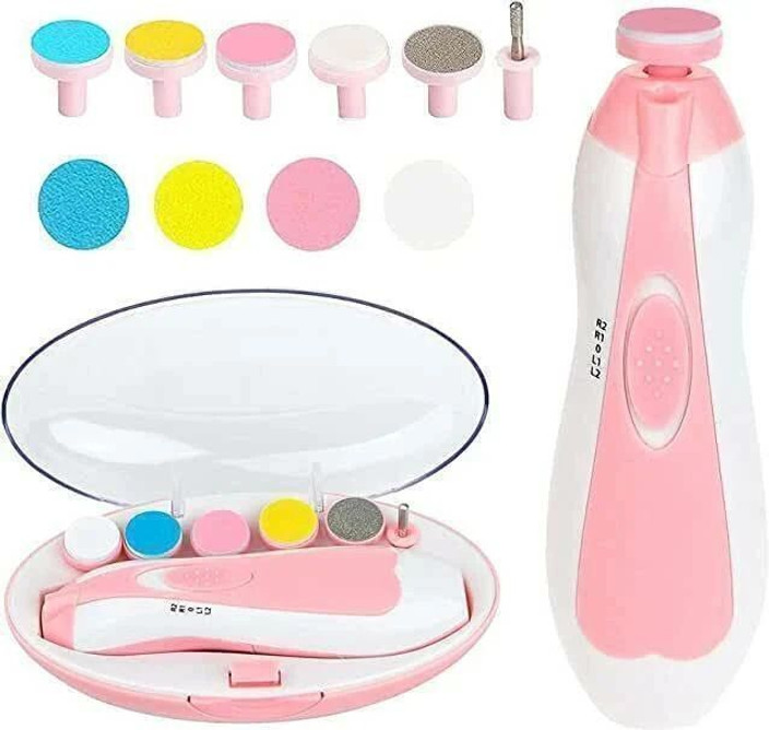 Showell New Baby Nail File Electric,Baby Nail Trimmer Heads Safe