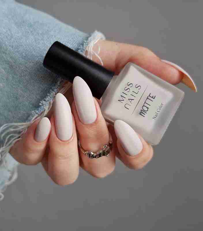 Miss Nails Matte Nail Paint MT04 JADE ROSE White - Price in India