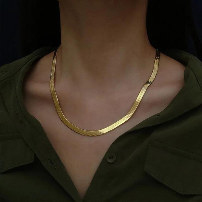 Thali Chain Snake Chain Thin Gold Chain Designs For Ladies