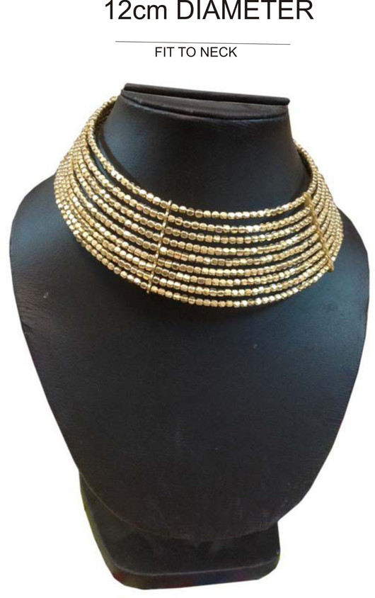 RENAISSANCE TRADERS new trendy beautiful gorgeous stunning royal good  looking hsli choker afghani Gold-plated Plated Alloy Necklace
