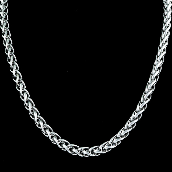 Silver Necklace For Boys Diamond Chain For Boys Fashion Frill