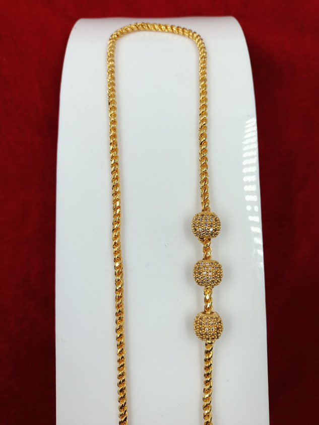 Pavan Thali Mala Pavan Gold Thali Chain PBM CREATIONS Gold Plated