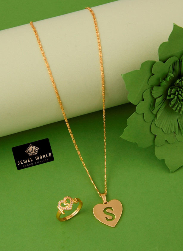 Alhudapk Com P Alphabet Gold Pendant Locket Chain S Ka Locket Gold