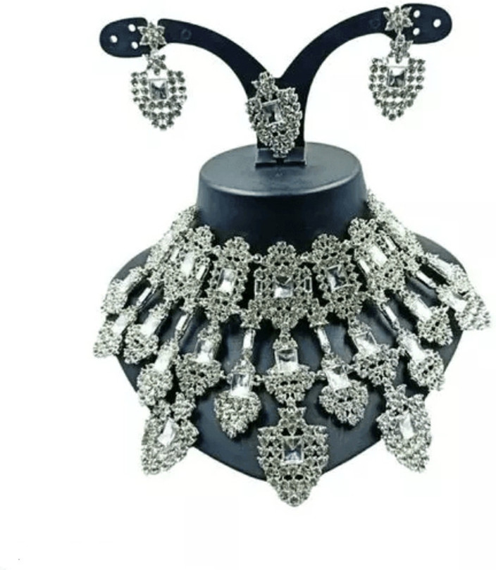 Diamond Jewelry Flipkart Stone Jewellery Set Premium American