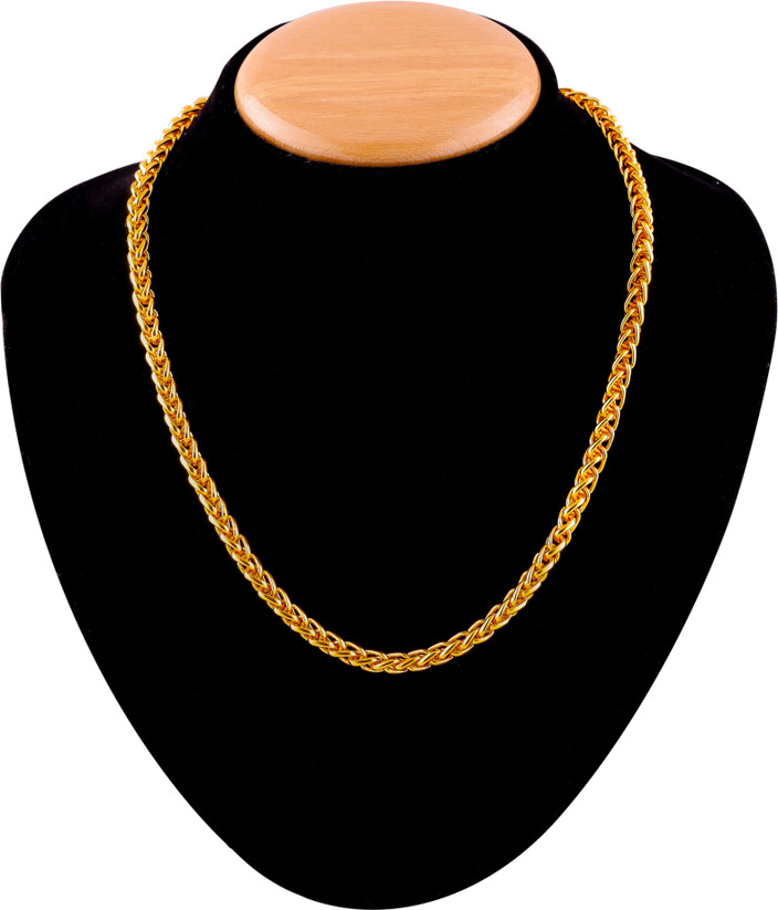 BRANDSOON Combo of Gram Gold plated Chain For Boys and Man Gold