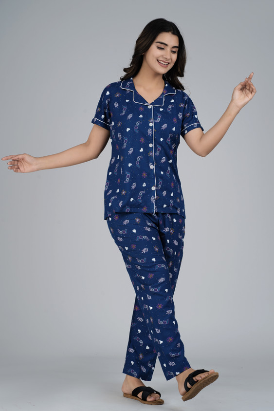 India Flipkart Flipkart Night Suit Cotton Flipkart Sky Blue Night
