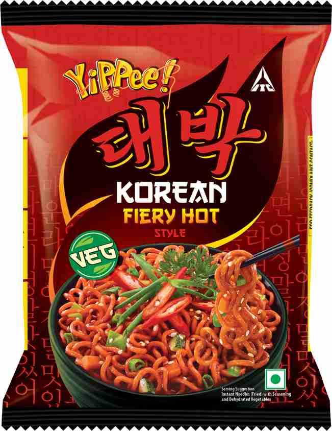 ゆうページ Sunfeast YiPPee! Korean Fiery Hot Instant Noodles Vegetarian Price