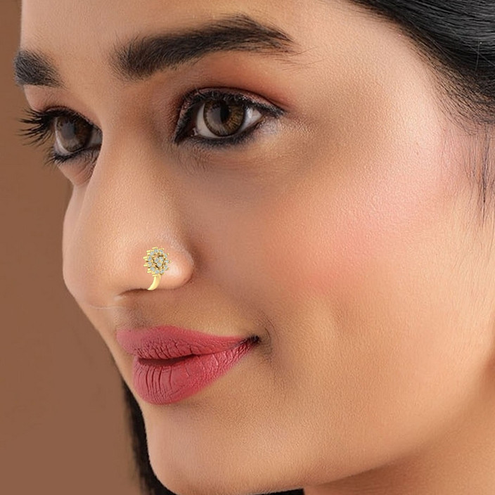 Earrings Vama Fashion Jewellery Studio Flipkart Nose Ring With