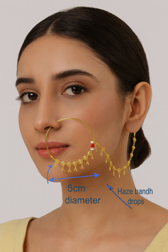 Gold Nose Pin Trend 2019 Anuradha Art Golden Finish Peacock Styled