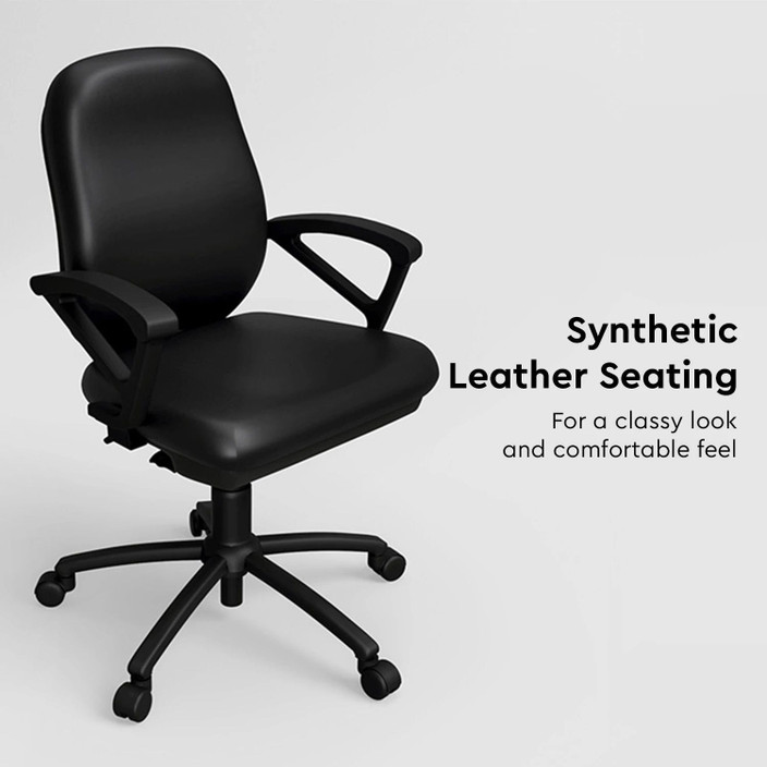 Godrej Interio Virtue Leatherette Office Arm Chair Price in India