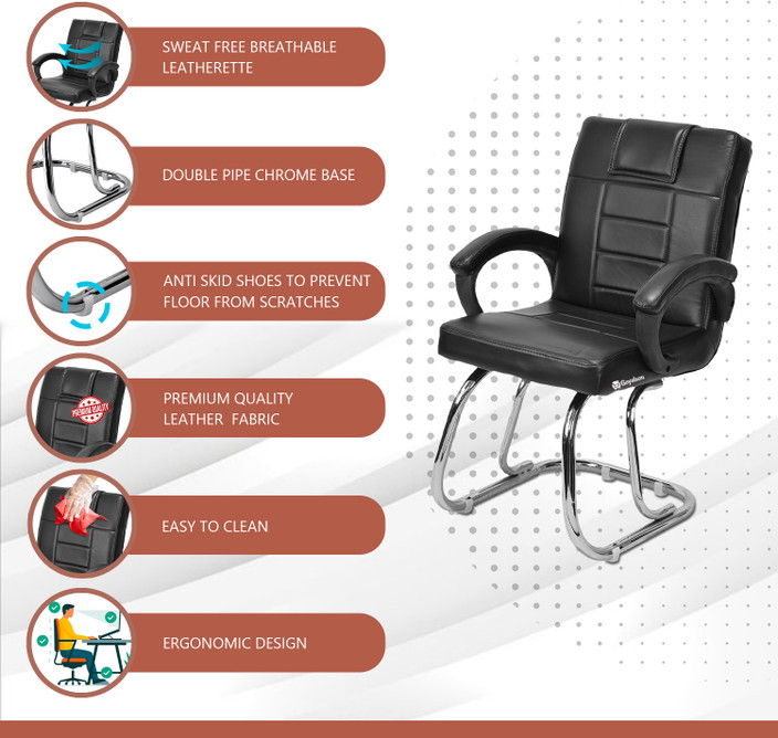 APPLE FURNITURE Office Chair Visitor Study Desk Chair Made of