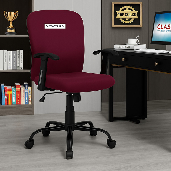 Newturn Rainbow Zebra Velvet Rexine office revolving Fabric Office